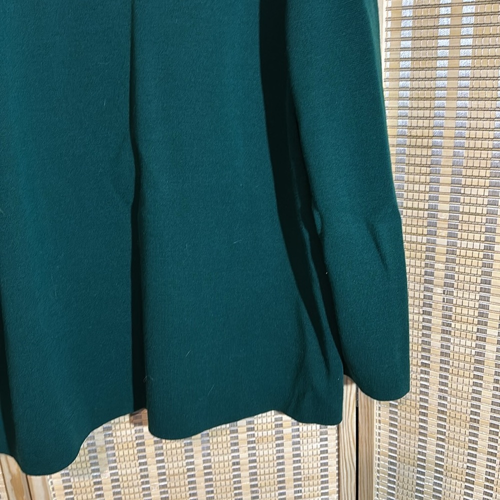 Devernois Paris Vintage 1970s Forest Green Preppy Cardigan Sweater Blazer 18? - Picture 14 of 16